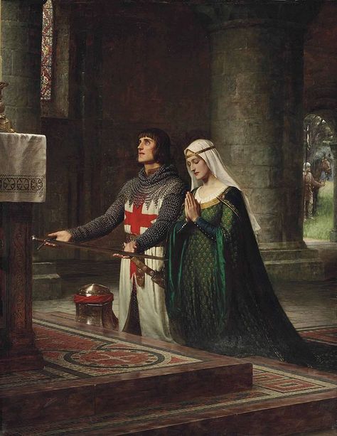 Category:Paintings of Christian prayers - Wikimedia Commons Edmund Leighton, Edmund Blair Leighton, Pre Raphaelite Art, Medieval Paintings, Medieval Aesthetic, Berthe Morisot, Alicent Hightower, Rennaissance Art, Historical Painting