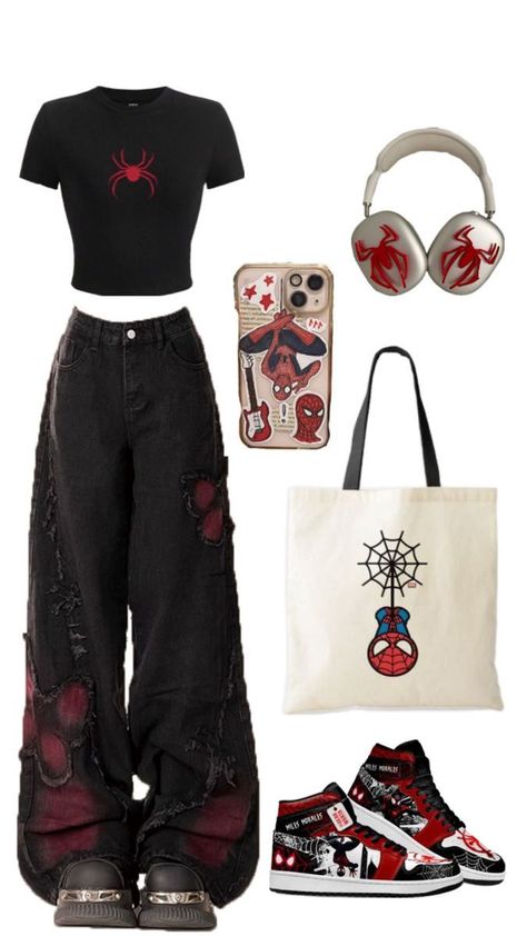 Gala Outfits, Styl Grunge, Spiderman Outfit, Street Style Outfits Casual, Met Gala Outfits, Rose Parade, Outfit Inspo Casual, Trendy Outfits For Teens, Tomboy Outfits