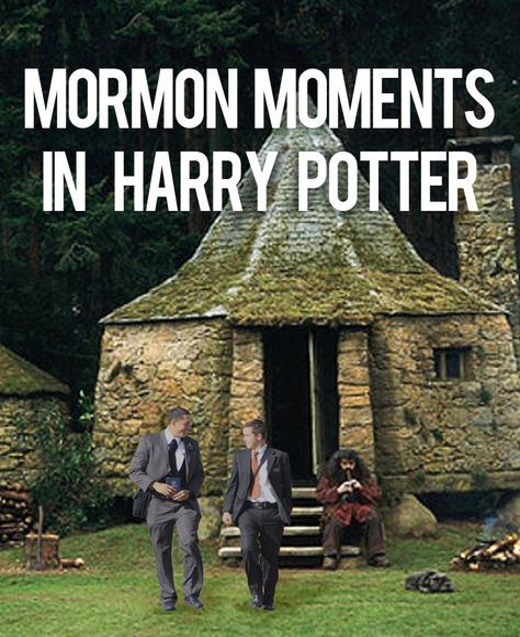 Ever wanted to know what Harry Potter and Mormons have in common? Check out these awesome gifs/memes! Lds Jokes, Lds Funny, Mormon Jokes, Hilarious Harry Potter, Mormon Humor, Mormon Memes, Lds Memes, Church Memes, Mormon Quotes