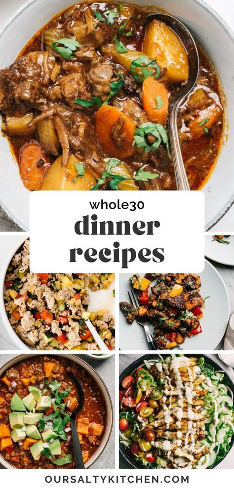 Whole 30 For Families, No Grain Meals Clean Eating, Whole 30 Dinner Casseroles, Keto Dinners No Dairy, Wholefood Meals Clean Eating, Easy Dinner Whole 30, No Grain Dinner Recipes, Whole 30 Planning Template, Recipes With Whole Foods