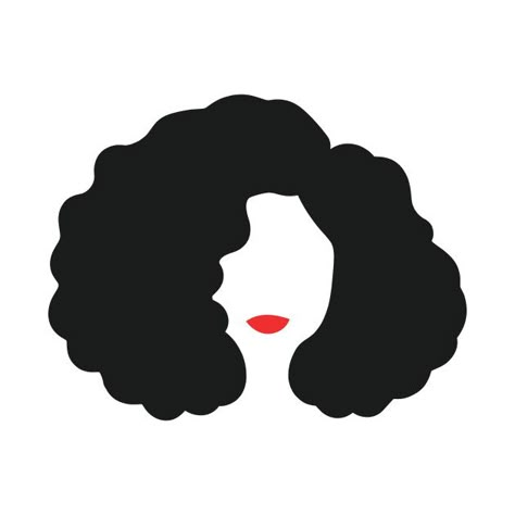 Curly Hair Wallpaper, Curly Hair Silhouette, Curly Hair Logo Design, Curly Hair Logo, Hair Silhouette, Curly Hair Cartoon, Hair Wallpaper, Aesthetic Curly Hair, Hair Logo Design