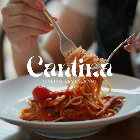 First look of Cantina, a fun and lively Italian restaurant that brings the taste of Italy right to your table. @designerbriefs #dbcantina #designerbriefs - Let us know what you think about this branding below 👇🏼 - #packagingdesign #brandidentity #visualidentity #brandidentitydesign #identitydesign #designersofinstagram #branddesigner #branding #branddesign #brandingdesigner #brandingdesignersofinstagram #colourpaletteinspiration #colourpaletteinspo #modernbranding #designbywomen #benditomock... Italian Pasta Restaurant Design, Italian Restaurant Brand Identity, Restaurant Post Design, Italian Restaurant Branding, Italian Pasta Restaurant, Italian Restaurant Design, Pasta Restaurant, Pasta Brands, Pasta Restaurants