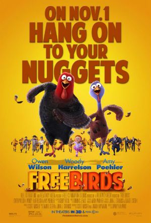 B- Free Birds Movie, Thanksgiving Movies For Kids, Birds Movie, Turkey Ideas, Win Tickets, Animation Movies, Owen Wilson, Watch Free Movies, Bird Poster