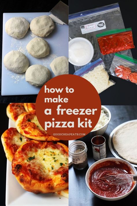 Freezer Pizza, Baking Homemade Pizza, Baked Pizza, Pizza Kit, Pizza Bowl, Freezer Cooking Recipes, Chef Boyardee, Freezer Dinners, Supreme Pizza