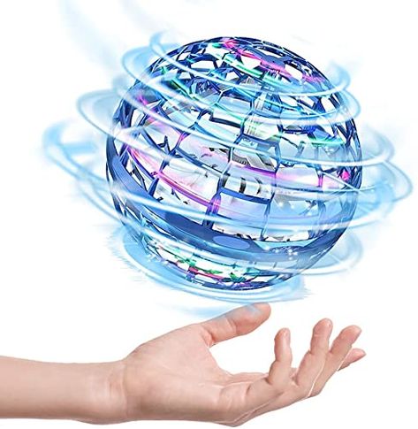 Amazon has this Flying Orb Ball Toy – 2022 Upgraded Hand Controlled Flying Orb Toy, Globe Shape Boomerang Flying Spinner Mini Drone Hover Ball with 360° Rotating RGB Lights for Kids Gift Adults Indoor Outdoor Games marked down from $42.00 to $29.99 right now. 💫【Newest Upgraded Flying Ball Toys】: This flying ball toy has an upgraded motor, an enhanced spherical design and three times the battery life, greatly reducing the control difficulty of the flying ball, and can easily achieve higher… Flying Spinner, Fly Ball, Flying Drones, Roller Design, Rgb Lights, Flying Toys, Accessories Making, Safety Products, Mini Drone