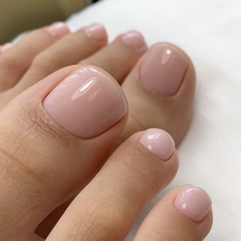 Pink Toe Nails, Pink Pedicure, Gel Pedicure, Pedicure Colors, Gel Toe Nails, Toe Nail Color, Pretty Toe Nails, Toe Nail Designs, Neutral Nails