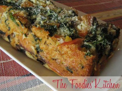 Spinach Loaf, Spinach Loaf Recipes, Spinach And Feta Loaf Hungry Happens, Spinach And Feta Bread Recipe, Spinach And Feta Egg Casserole, Sausage Spinach Feta Egg Bake, Spinach Tomato Feta Egg Bake, Spinach Rice, Side Dish