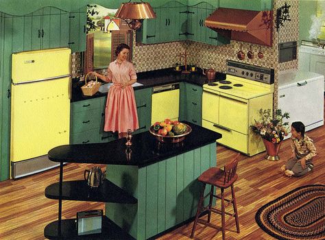 Hotpoint appliance 1960 1950s Interior, 60s Interior, 60s Home, 70s House, 70s Interior, 1970s Home, Retro Interior Design, 70s Home, 70s Home Decor