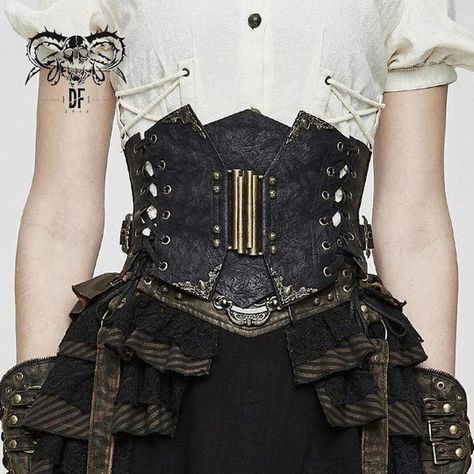 Women's Tops Modern Steampunk Fashion, Leather Bustier Corset, European Gothic, Steampunk Fabric, Metal Corset, Dragon Riding, Steampunk Wedding Dress, Modern Steampunk, Steampunk Mode