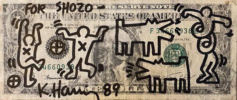 Black Marker Drawing, One Dollar Bill, Marker Drawing, One Dollar, Keith Haring, Dollar Bill, School Projects, Artsy Fartsy, Art Inspo