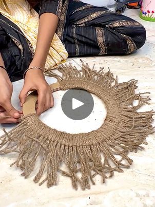 95K views · 352 reactions | DIY wall decor craft using Jute rope !! | Beautiful wall decor with Juite rope 🤟
#diy #jutecraft #craft #fun | By Click For Craft | Facebook Sisal Rope Wall Art, Diy From Jute Rope, Jute Rope Macrame, Craft With Jute Rope, Rope Words Diy Signs, Rope Diy, Jute Crafts, Wall Decor Crafts, Jute Rope