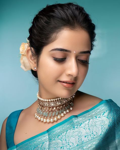 Jaanu on Twitter: "Good morning 🌻… " Pink Banarasi Silk Saree, Sky Blue Saree, Traditional Wardrobe, Culture Of India, Ashika Ranganath, Kanjeevaram Sarees, Wedding Saree Indian, Blue Saree, Banarasi Silk Saree