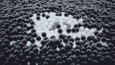 Elements: An Animated Film of Improbable Gallery Installations Composed of Two Billion Shifting Spheres by Maxim Zhestkov Maxim Zhestkov, Wall Text, Colossal Art, Muse Art, Modern Crafts, Visual Culture, Art Films, Dots Design, Weird Art