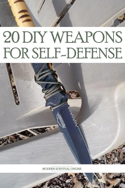 Diy Self Defence Tool, Survival Prepping Diy, Survival Skills Emergency Preparedness, Survival Project, Off Grid Survival, Survival Books, Survival Ideas, Survival Skills Life Hacks, Survival Life Hacks