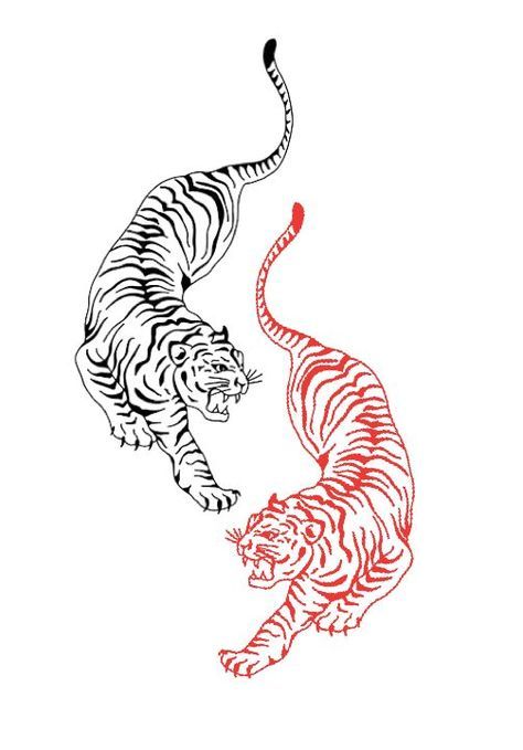 Asian Style Tiger Tattoo, Tiger On Back Tattoo For Women, Spine Tattoos Tiger, Wrap Around Tiger Tattoo, Ying Yang Tiger Tattoo, Best Animal Tattoos, Red And Black Upper Arm Tattoo, Tiger And Cheetah Tattoo, Tiger Tattoo Calf