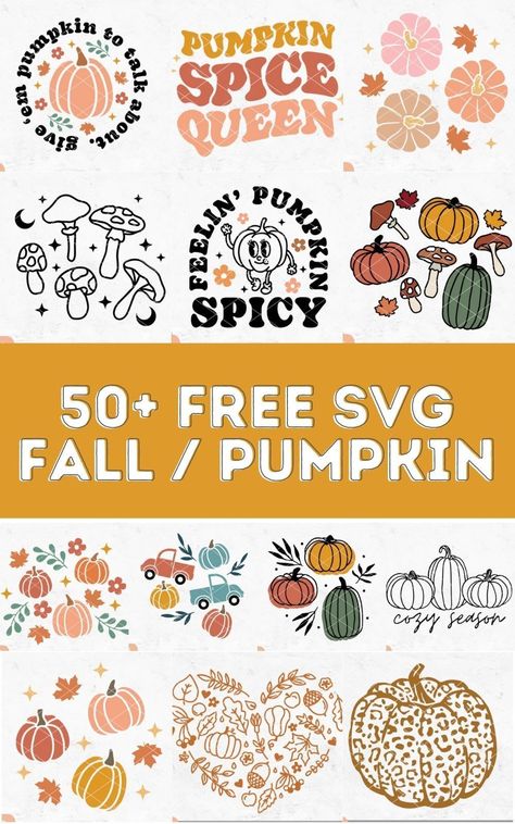 Whatever Spices Your Pumpkin Svg, Fall Silhouette Projects, November Cricut Projects, Pumpkin Cricut Designs, Free Fall Svgs For Cricut, Fall Shirt Svg Free, Hello Pumpkin Svg Free, Autumn Svg Free, Fall Shirts Vinyl Svg