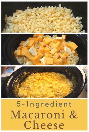 5-ingredient crock pot macaroni and cheese is absolutely amazing! I could eat two pots of this by myself! :) Creamy Crockpot Mac And Cheese Recipe, Crock Pot Macaroni And Cheese, Crock Pot Macaroni, Crockpot Mac N Cheese Recipe, Crockpot Mac And Cheese, Easy Mac And Cheese, Macaroni Cheese Recipes, Cheese Homemade, Family Fresh Meals