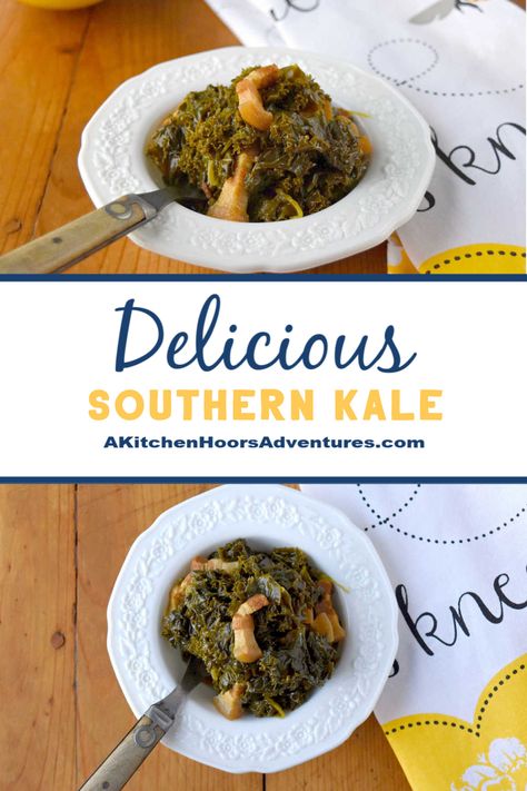 Kale Recipes Southern, Curly Kale, Southern Greens, Kale Recipes, Themed Desserts, Fun Cocktails, Southern Recipes, Yummy Sides, Kale