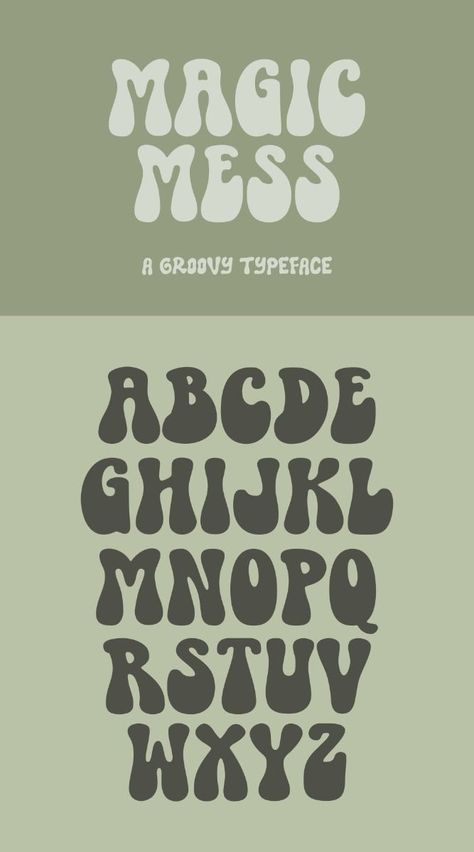 Alphabet Styles Fonts, Quirky Fonts Alphabet, Fancy Letters Fonts Design, Lettering Fonts Alphabet Calligraphy, Letters Design Ideas, Aesthetic Fonts Alphabet, Seventies Font, Groovy Typeface, Fonts Alphabet Aesthetic