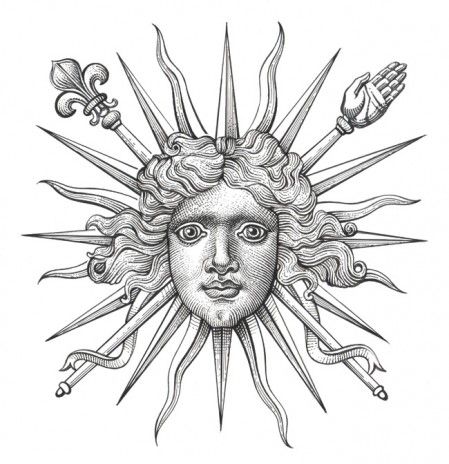 The Sun King Idea Drawing, Needle Tattoo, Colorful Website, Sun Worship, Anatomy Sculpture, Mushroom Tattoos, King Tattoos, Coloring Images, Sun Illustration