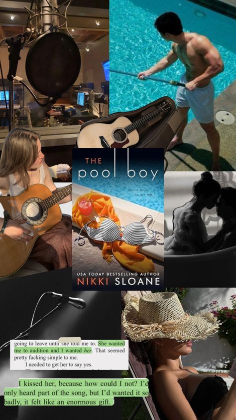 The Pool Boy (Nashville Neighborhood, Book 2) by Nikki Sloane. Erika Graham and Troy Osbourne #fyp #books #bookaesthetic Nikki Sloane, Book Journal Ideas, Pool Boy, Well Read, Romantic Books, Books Aesthetic, Book Fandoms, Book Aesthetic, Book Journal