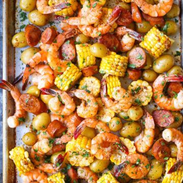 Sheet Pan Shrimp Boil - Damn Delicious Sheet Pan Shrimp Boil, Pan Shrimp Boil, Sheet Meals, Shrimp Corn, Shrimp Boil Recipe, Roadhouse Rolls, Sheet Pan Shrimp, Boil Recipes, Pan Shrimp