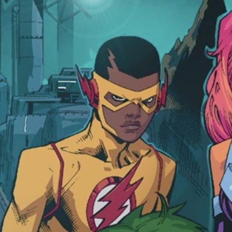 𝘸𝘢𝘭𝘭𝘢𝘤𝘦 𝘸𝘦𝘴𝘵 Wallace West, Black Cartoons, Dc Flash, Flash Family, Dc Comic Art, Flash Comics, Superhero Villains, Wally West, Kid Flash