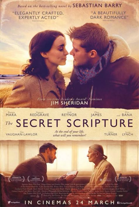 The Secret Scripture, Beau Film, British Movies, Vanessa Redgrave, Film Netflix, Movie To Watch List, Movies Worth Watching, Christian Movies, Films To Watch