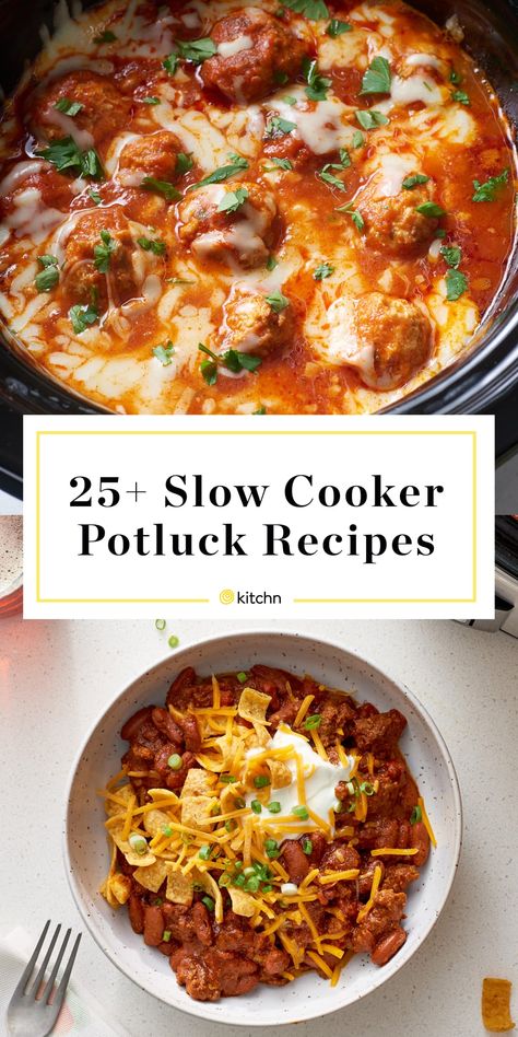 Post Image Potluck Dishes Crockpot, Slow Cooker Potluck, Office Potluck Recipes, Potluck Recipes Crockpot, Crockpot Potluck, Healthy Potluck Recipes, Best Potluck Dishes, Church Potluck Recipes, Main Dish For Potluck