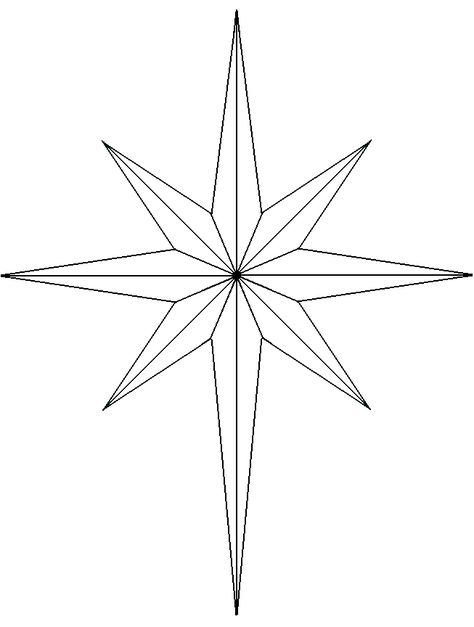 8star.gif (653×864) Chrismon Ornaments, Christmas Ornament Template, Ornament Template, Star Template, Star Of Bethlehem, Christian Symbols, Barn Quilt, Template Google, Barn Quilts