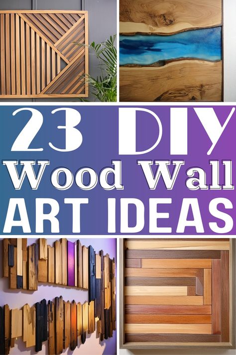 23 DIY Wood Wall Art Ideas Diy Projects Using Wood Shims, Wooden Pieces Wall Art, Art With Wood Scraps, Diy Wood Wall Hanging, Diy Wall Wood Decor, Pallet Wood Wall Art Diy, Reclaimed Wood Wall Art Diy, Plywood Art Diy Wall Decor, 3d Wood Wall Art Diy Projects