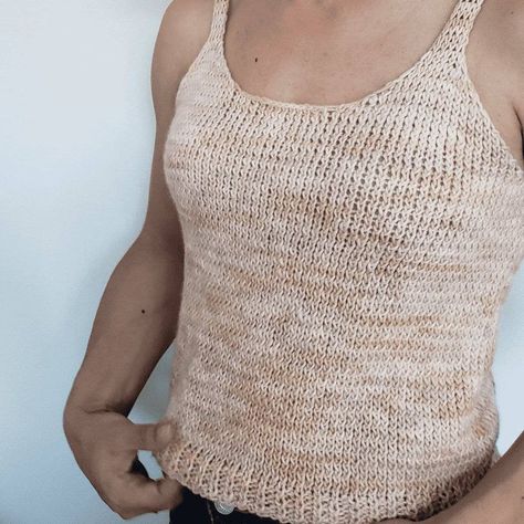 The Hampton Top Knit Pattern Knit Tank Top Pattern, Stylish Knitwear, Tank Top Pattern, Creative Knitting, Handmade Baby Gifts, Lace Knitting Patterns, Shawl Patterns, Knit Tank Top, Cozy Cardigan