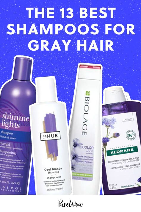 Dry Gray Hair, Brighten Gray Hair, Silver Hair Shampoo, Shimmer Lights Shampoo, Best Purple Shampoo, Grey Hair Care, Shampoo For Gray Hair, Grey Blonde Hair, Course Hair