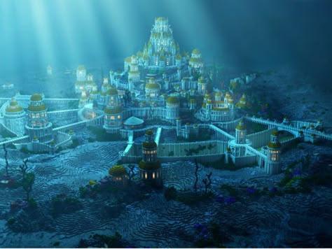 I got: Atlantis! What Fantasy Land do you belong in? Minecraft Underwater, City Of Atlantis, Lost City Of Atlantis, Sunken City, Underwater City, Piper Mclean, Minecraft Inspiration, Minecraft Architecture, Fantasy City