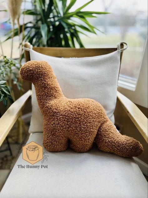 Food Animal Plushies, Food Stuffed Animals, Dino Nugget Pillow, Chicken Nugget Pillow, Dino Chicken Nuggets, Dinosaur Chicken Nuggets, Dino Nuggets, Dinosaur Types, Funky Pillows