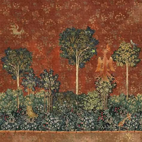 Medieval Forest Art, Medieval Aesthetic Wallpaper, Eden Core, Medieval Forest, Middle Ages Art, Sun Princess, Witch Painting, Medieval Paintings, Medieval Aesthetic