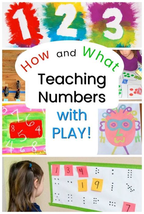 There are 3 steps for teaching numbers to preschoolers. Here they are! And also fun number activities to teach those skills through play too! #howweelearn #math #counting #preschoolactivities #teacher #teachersfollowteachers #preschool Number Activities For Preschoolers, Number Activities For Preschool, Math Games For Preschoolers, Teaching Feeling, Number Activities Preschool, Games For Preschoolers, Educational Activities For Preschoolers, Learn Numbers, Numbers Counting