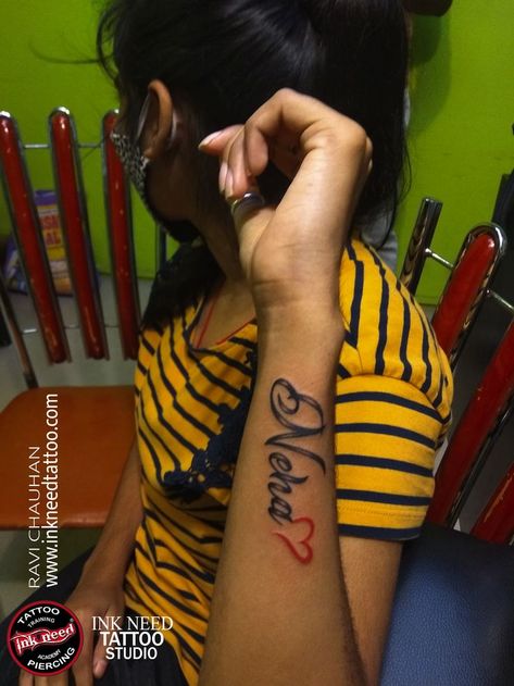 Neha With Heart Tattoo Design idea By Ravi Chauhan at Ink Need Tattoo Studio Bhagalpur ,Bihar Neha Name, Need Tattoo, Heart Tattoo Design, Name Tattoo Design, Heart Tattoo Designs, Name Tattoo Designs, Name Tattoo, Heart Tattoo, Tattoo Studio