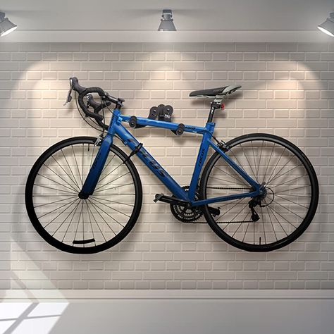 AmazonSmile: Qualward Bike Wall Mount Storage Rack for Garage, Bicycle Hangers - Hanging 4 Bicycles, 2 Pack: Home Improvement Bike Hanging Ideas Garage, Hanging Bikes In Garage, Hang Bikes In Garage, Bike Hanging Ideas, Bicycle Wall Mount, Indoor Bike Storage, Bicycle Hanger, Bicycle Photography, Bike Storage Garage