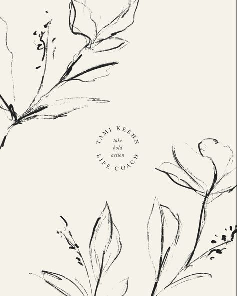 Boudoir and life coach brand, neutral brand identity, organic botanical illustrations, floral pattern, organic texture Botanical Graphic Design, Organic Branding Design, Organic Graphic Design, Botanical Branding, Floral Pattern Illustration, Flowers Pattern Design, Florist Business Card, Floral Branding, Botanical Aesthetic