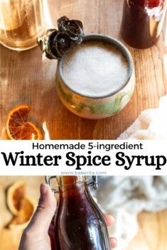 Diy Syrup, Lattes At Home, Homemade Coffee Syrup, Sugar Free Coffee Syrup, Vegan Pumpkin Spice, Drink Syrups, Cinnamon Syrup, Simple Syrup Recipes, Spice Coffee