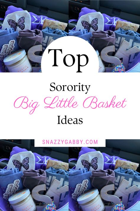 I just found the best non-basic sorority big little basket gifts for spoils!!

#blog #school #college #university #backtoschool #sorority #fraternity #greeklife #panhellenic #rush #recruitment #spoils #bigandlittle #biglittlereveal #sororitylittle #sororityspoils #revealthemes #biglittlebasket Big Sis Dance Gifts, Big Lil Baskets, Sorority Little Baskets, Big Little Baskets, Big Little Baskets Ideas, Big Sis Lil Sis Gifts, Rush Baskets, Big/little Baskets, Little Gifts Sorority