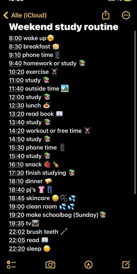 Study Routine For Weekend, Study Routine On Weekends, School Weekend Routine, Productive Morning Routine Weekend, Aesthetic Weekend Routine, Morning Weekend Routine, Weekend Study Routine, Aesthetic Study Routine, Study Day Routine