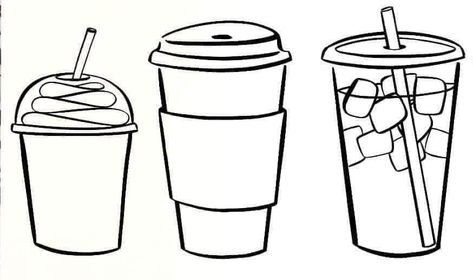 Starbucks Cup Drawing, Starbucks Drawing, Dark Iphone Backgrounds, Café Starbucks, Coffee Doodle, Cool Stencils, Calendar Design Template, Doodle Art Flowers, Coffee Tattoos