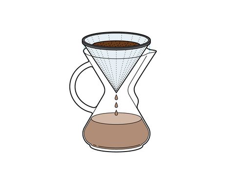 This coffee brewing method makes two cups of coffee with a bright flavor and full body. Two Cups Of Coffee, Coffee Presentation, Coffee Doodle, Coffee Brewing Methods, Coffee Counter, Coffee Drawing, Coffee Wallpaper, Coffee Canister, Coffee Illustration