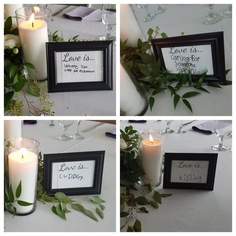 Bridal Shower From Students, Love Is From Students Wedding, Teacher Bride Ideas, Student Made Wedding Centerpieces, Love Is Student Wedding, Teachers Wedding Ideas, Including Students In Wedding, Teacher Wedding Centerpieces, Student Wedding Centerpieces