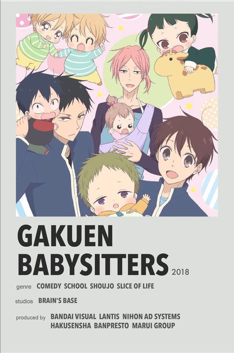 Gakuen Babysitters, Tous Les Anime, Anime Suggestions, Film Posters Minimalist, Animes To Watch, Poster Anime, Anime Printables, Anime Watch, Anime Titles