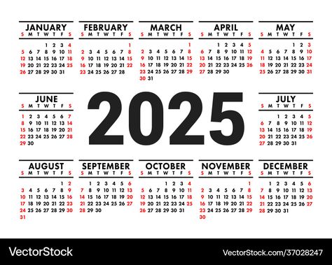 Calendar For 2025, Calendar 2025 Design, 2025 Calendar Design, Calender 2025 Printable, Calendar 2025 Free Printable, 2025 Calendar Printable Free, 2025 Template, Gimp Photo Editing, Black And Red Design