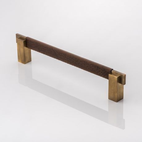 Joseph Giles - HOLMES Solid brass door pull handle with hand stitched bridle leather | The English Tapware Company Entry Door Handles, Shower Fittings, Brass Door Handles, Timber Door, Window Handles, Door Pull Handles, Door Pull, Minimalist Architecture, Window Hardware