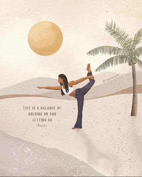 Holding On And Letting Go, Graceful Woman, Guided Meditation Scripts, Peaceful Beach, Meditation Scripts, Life Advice Quotes Inspiration, Yoga Illustration, Yoga Inspo, Ebb And Flow